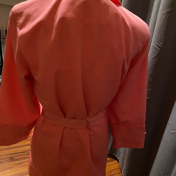 Coral trench coat by 1 Madison. - Picture 8 of 8